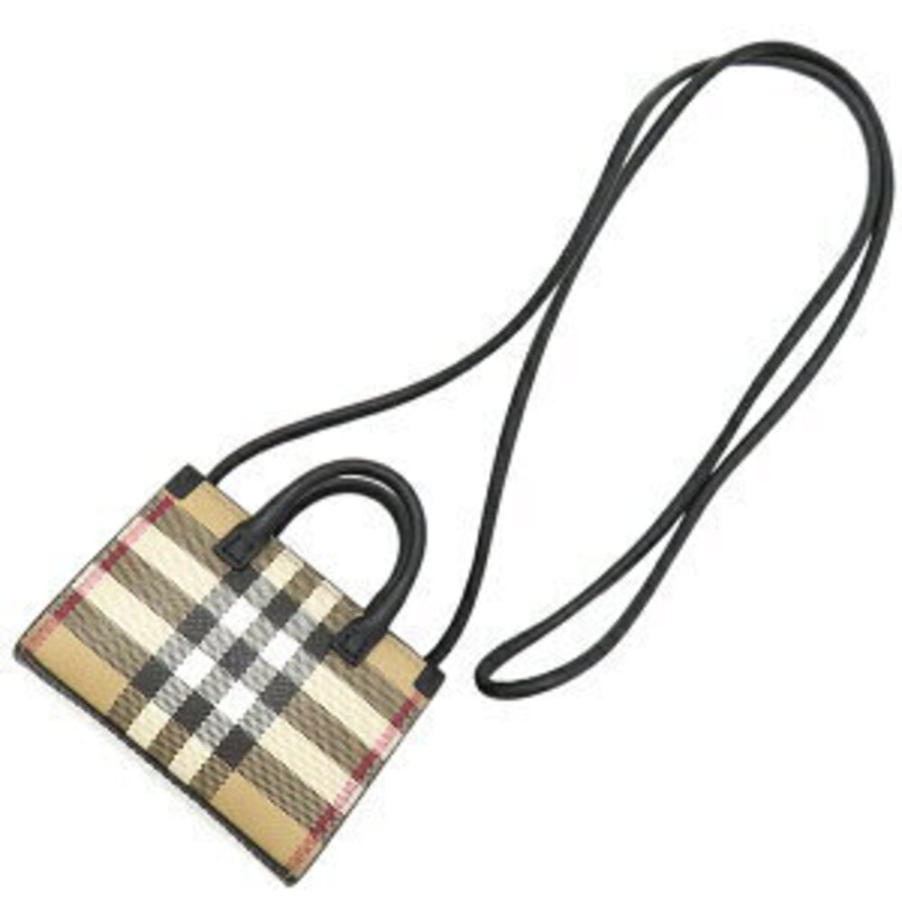 Burberry Bag Check Beige Nova Tan Shoulder Denny Archive Black Dust Leather - Picture 2 of 9